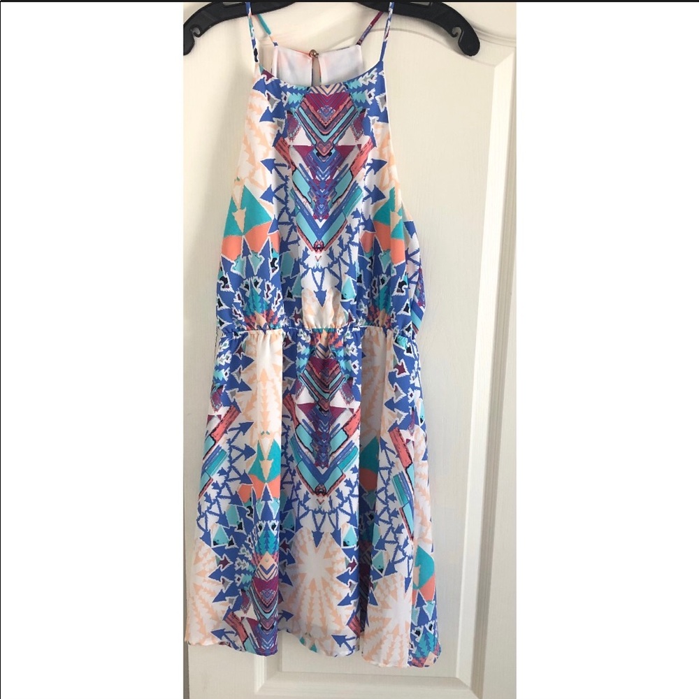 GB+Dillards+Dress+ multi colored+ Size Large